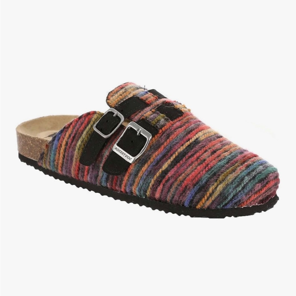Rocket Dog Multicolor Striped Mules
